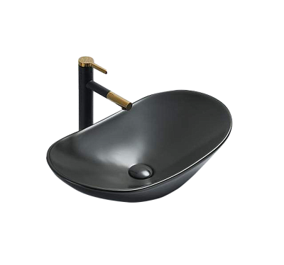 Раковина Velvex 7811AMB, черная 400_400_2890691